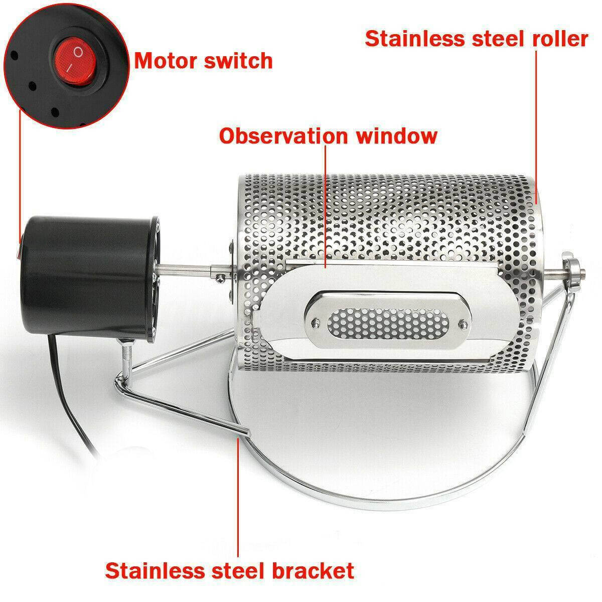 Features of stainless steel coffee roaster